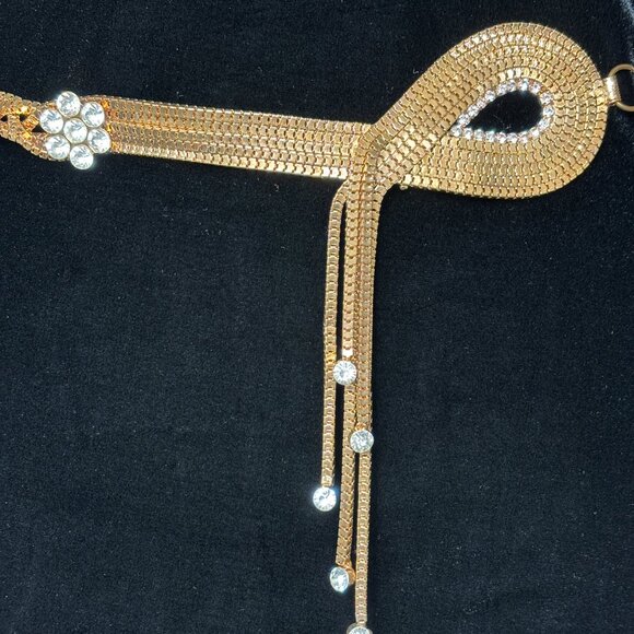 Sophia Gold Metal Jewel Vintage Belt NWT NOS - Picture 4 of 15